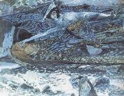 Mikhail Vrubel The Demon Carried off (mk19) oil on canvas